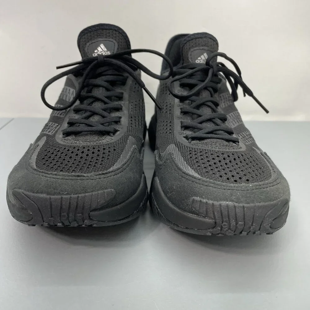 Adidas Mahomes Impact FLX Training Shoes Sneakers Athletic Triple Black Mens 11